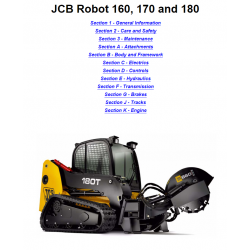 JCB instrukcje napraw + schematy + DTR: JCB Robot 160 - JCB Robot 170 - JCB Robot 180 - JCB instrukcja
